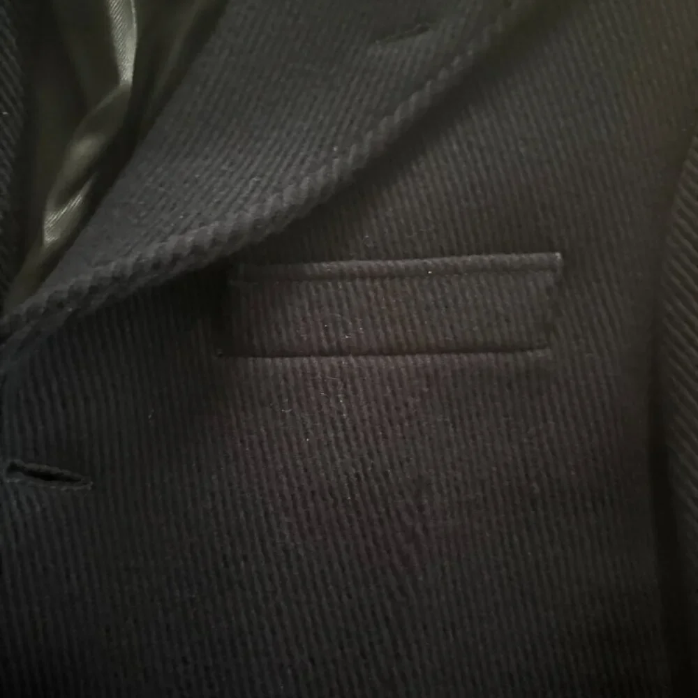 J.Crew Mens $598 Ludlow Topcoat Heavyweight Wool Navy Size 40S